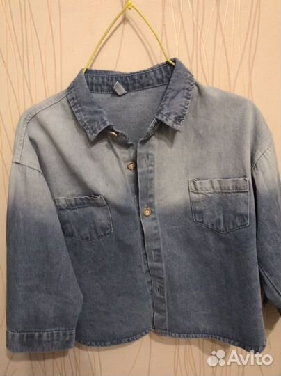 Рубашка джинсовая новая