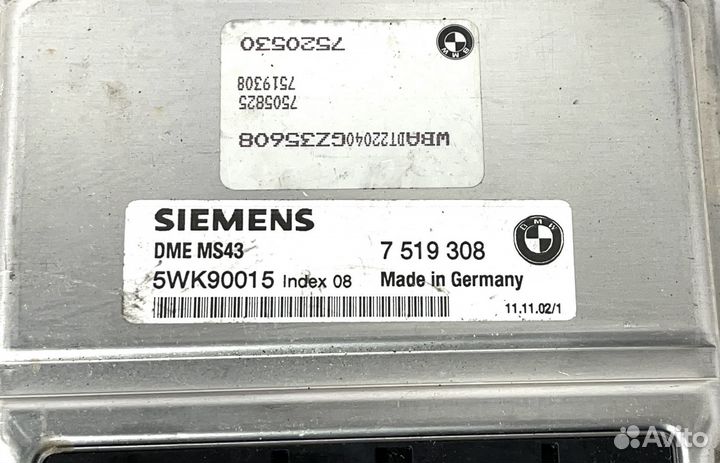 Блок управления двигателем BMW М54