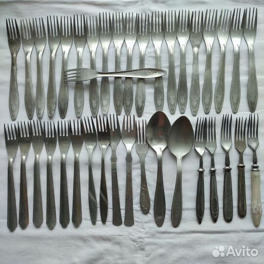 Столовые приборы СССР нержавейка, алюминий
