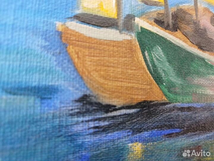 Продам картину маслом на холсте море