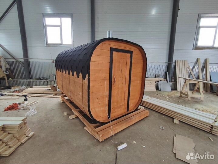 Баня-бочка квадро в наличии