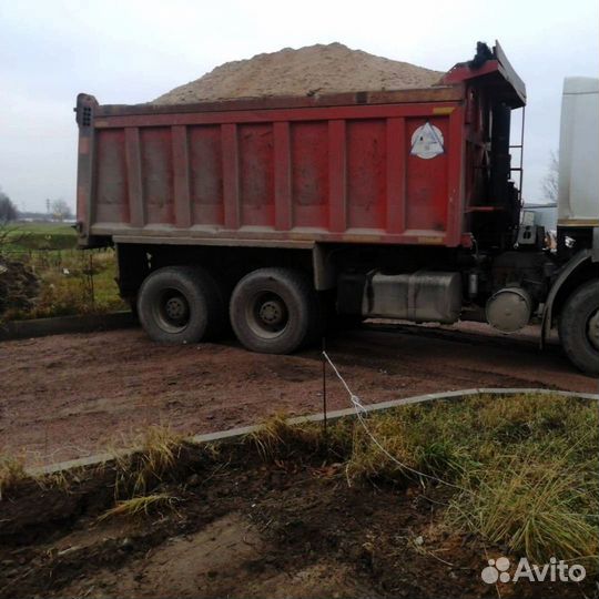Песок карьерный с доставкой