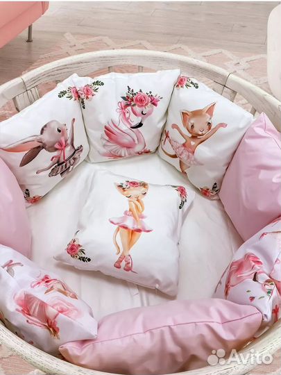 Бортики в детскую кроватку новые