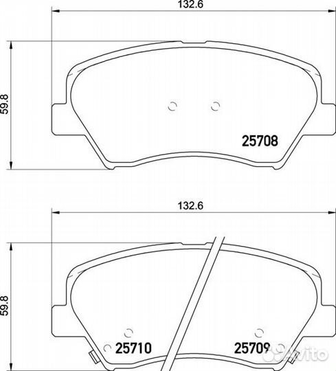 Колодки тормозные дисковые перед NP6015 NIS