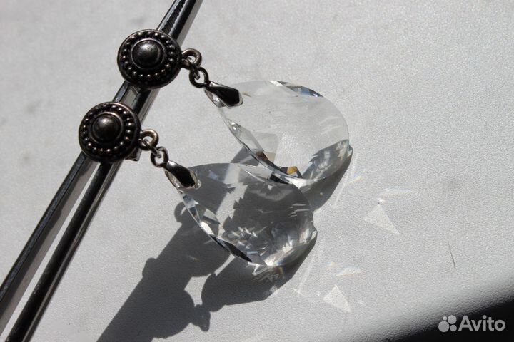 Замечательные винтажные серьги-гвоздики 