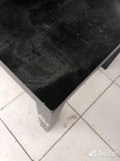 Придиванный столик икеа лакк lack черно-коричневый