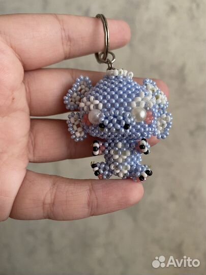 Амигуруми дракон из бисера