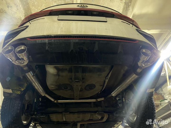 Установка заслонки выхлопа Kia K5