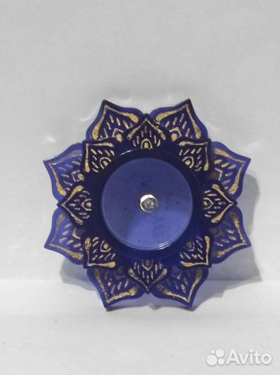 Подсвечник Лотос/ эпоксидная смола