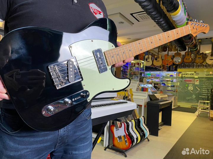 Sqoe SD130 BK электрогитара форма Telecaster