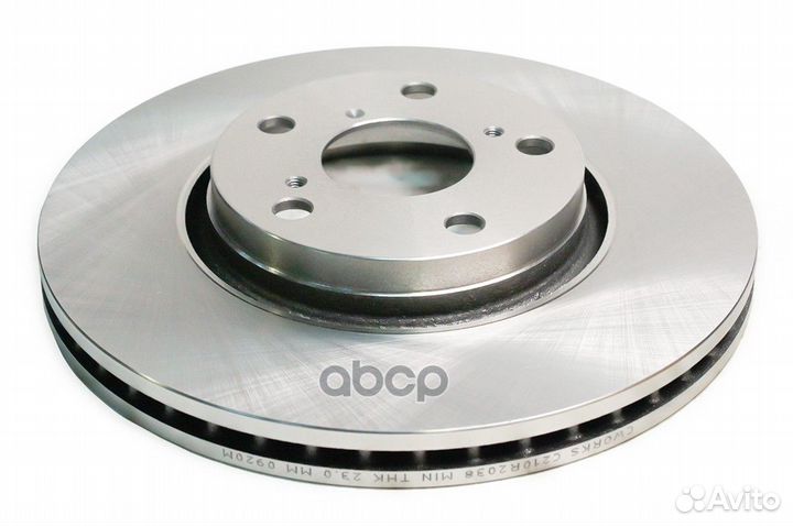 Диск тормозной toyota auris E15 06- пер. C210R2