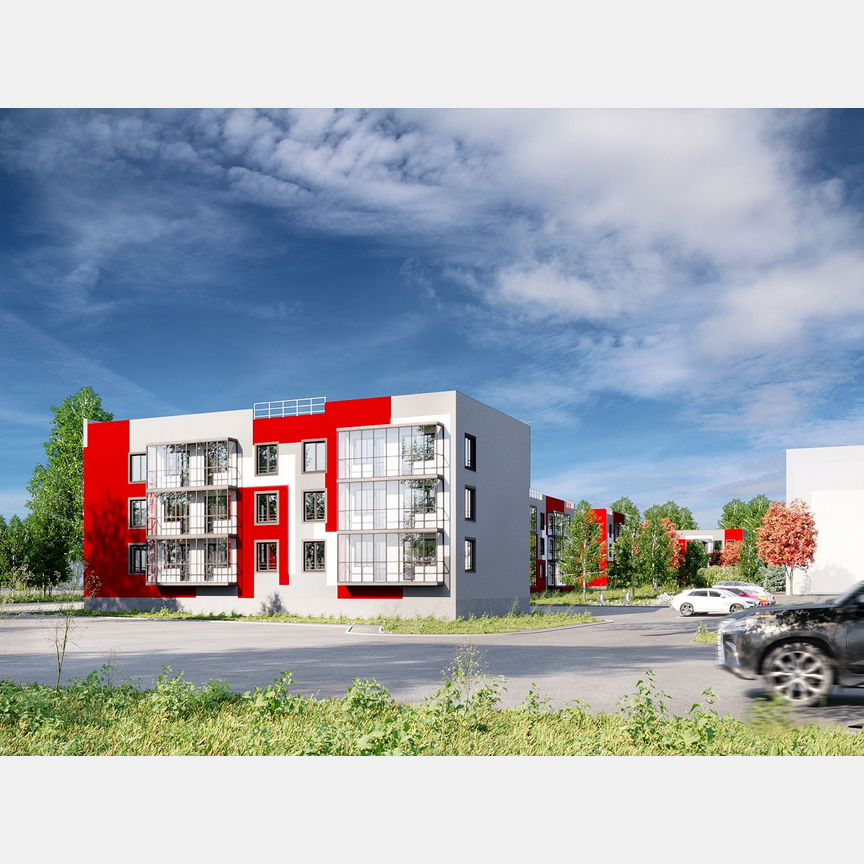 1-к. квартира, 41,2 м², 3/3 эт.