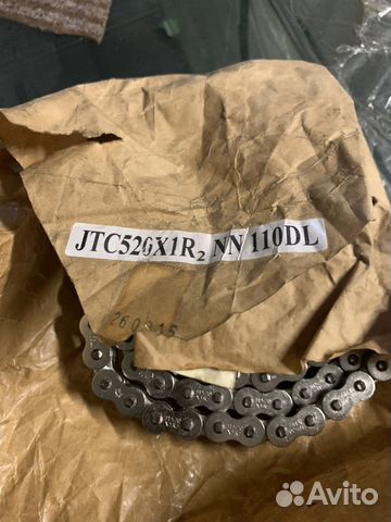 Цепь Jtc520x1r2 nn 110dl, цепь для мотоцикла