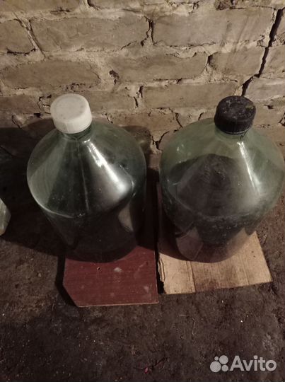 Бутыль стеклянная