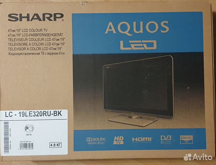 Телевизор Sharp aquos LC-19LE320RU-BK