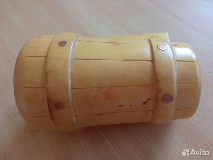 Пивная деревянная кружка СССР, 18 см