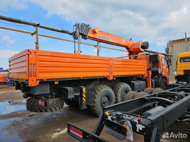 Бортовой грузовик КАМАЗ 43118 с КМУ HANGIL SV, 2025