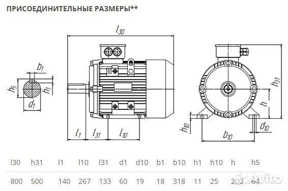 Электродвигатель аир 200М8 (18.5кВт-750об) новый