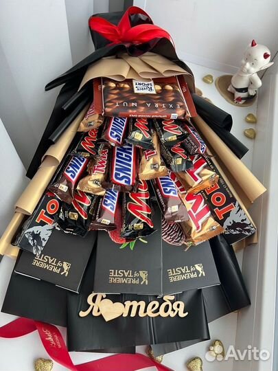 Сьедобный букет из конфет, сладкий букет