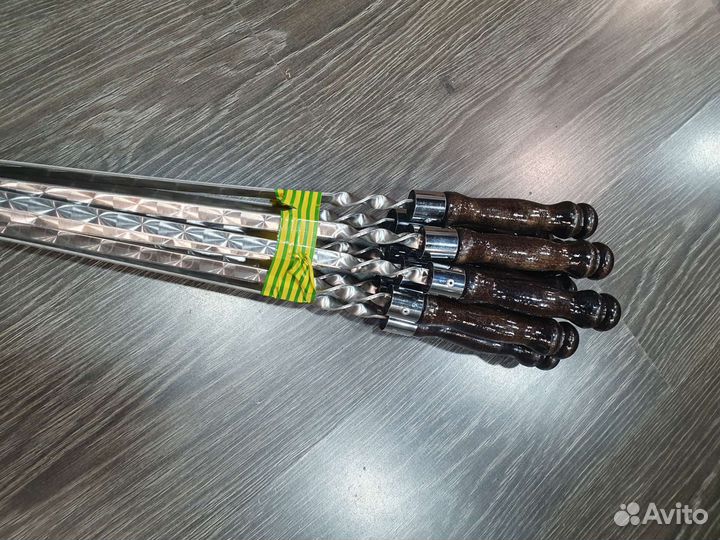 Шампур с деревянной ручкой 55 см