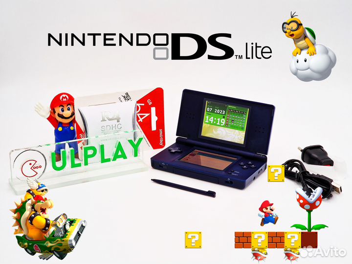 Nintendo DS Lite + R4 + любые игры на SD 64Gb