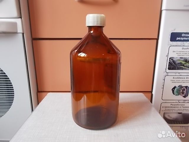 Бутылка темное стекло 1 л