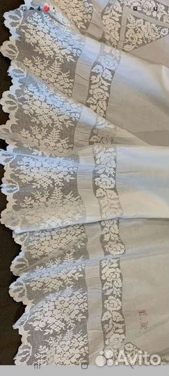 Подзор,простынь из Европы антикварная