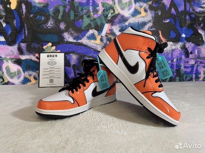 Кроссовки AIR jordan 1 MID SE Turf Orange