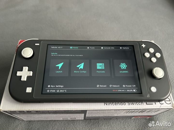 Nintendo switch lite чип 128 Гб