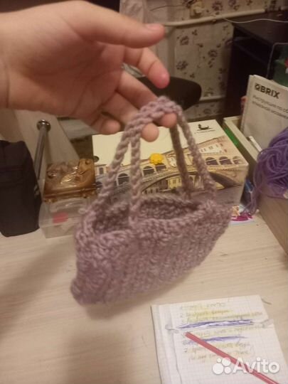Cумка вязаная самодельная