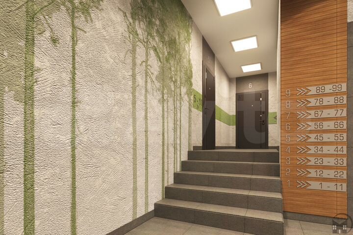 1-к. квартира, 45,8 м², 6/9 эт.