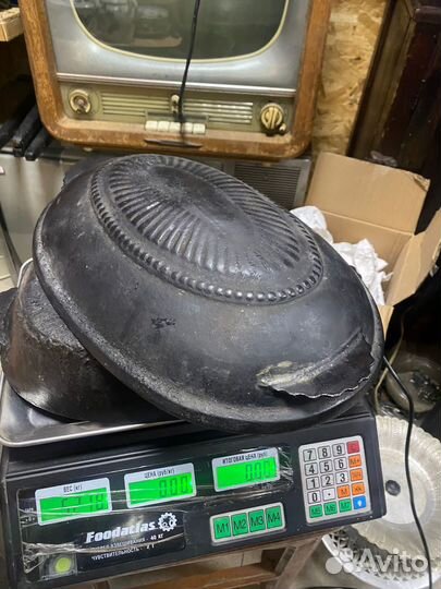 Чугунная утятница СССР