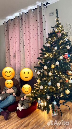 Елка искусственная 180 см с игрушками