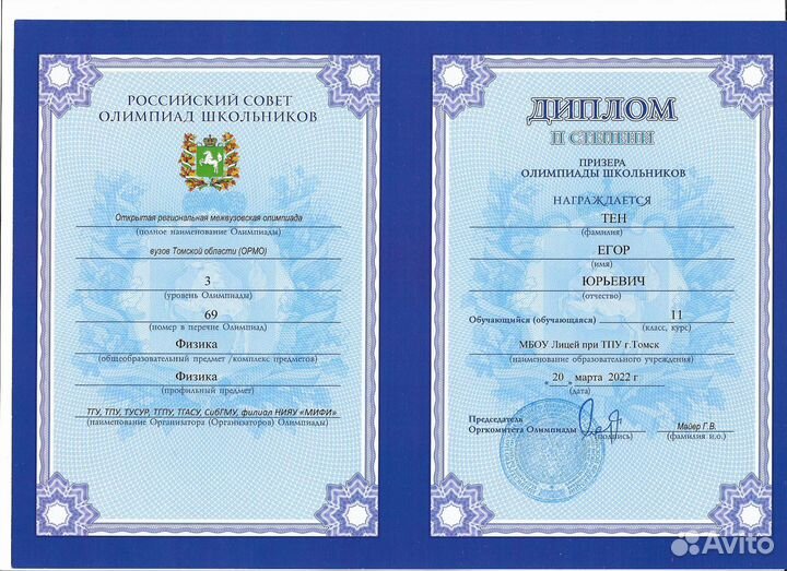 Репетитор по физике и математике