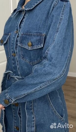 Джинсовое платье