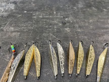 Зимние блесны ручной работы маропедка