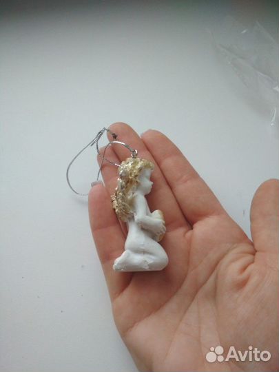 Фигурка ангелочек с сердечком или на ёлку