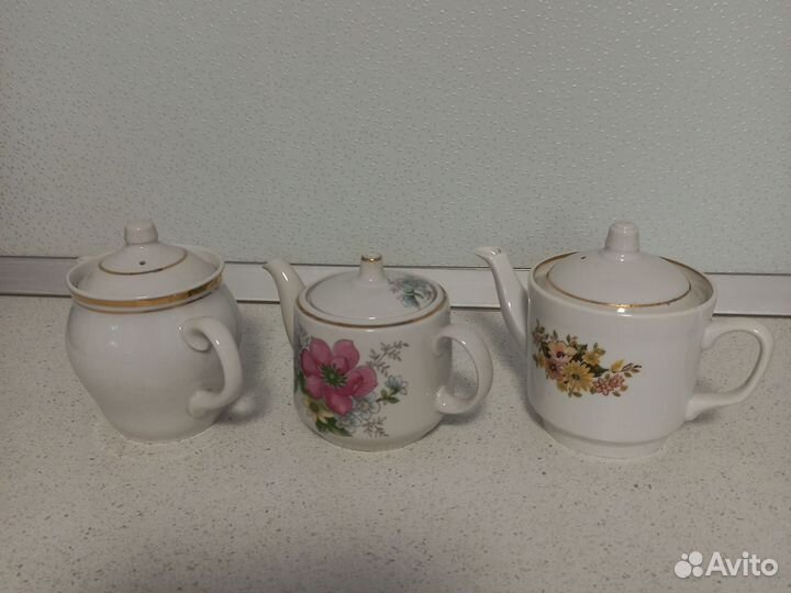 Заварочные чайники и сахарницы