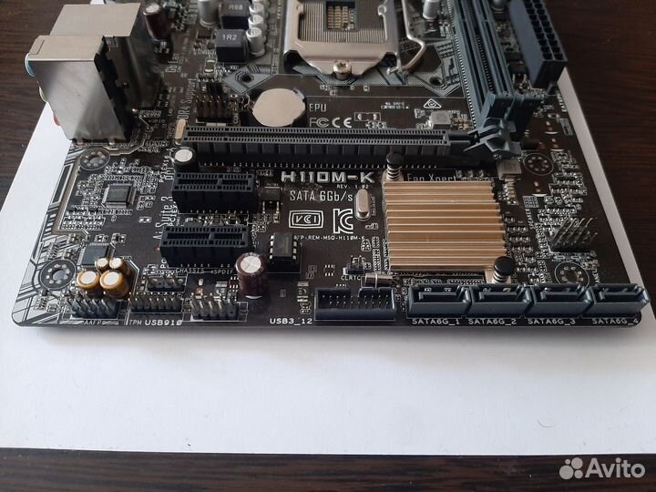 Материнская плата asus H110M-K (RTL) LGA1151