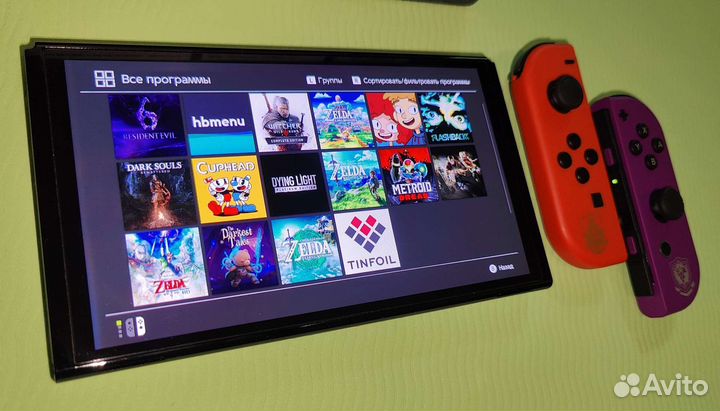 Nintendo switch oled прошит 192 gb