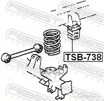 Отбойник амортизатора зад прав/лев TSB738