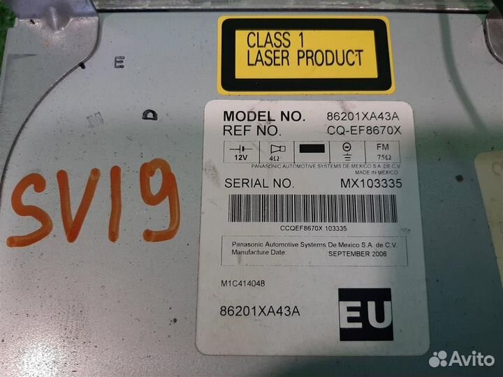 Магнитола Subaru Tribeca WX 2006