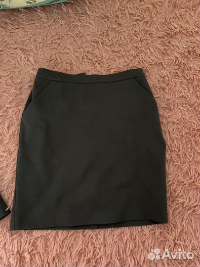 Школьный костюм (пиджак и юбка), рост 152