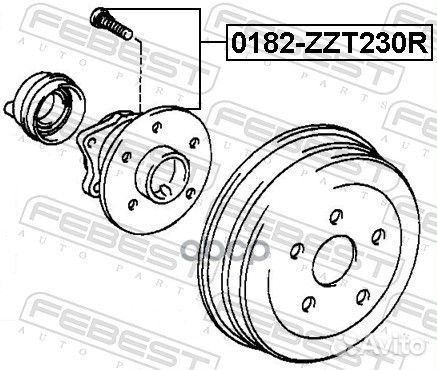 К-кт подшипника ступ. зад. Toyota Avensis 2.2D4D