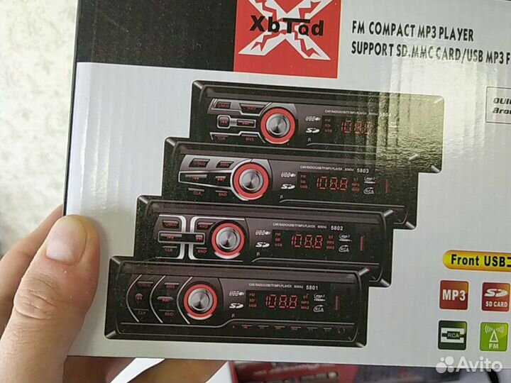 Магнитола с блютуз usb радио новые