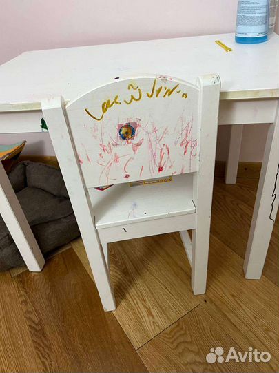 Детский стол и стул IKEA