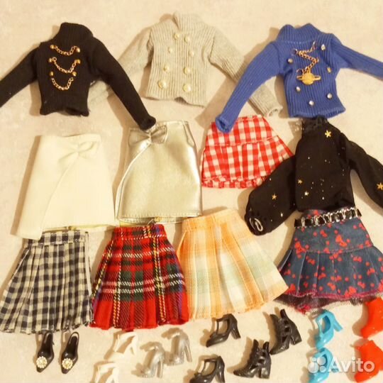 Модный аутфит для Барби (топы,юбки, кофты)