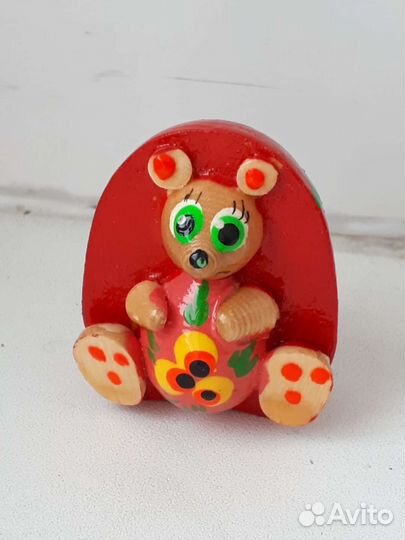 Ёжик, фигурка, дерево, роспись, сувенир