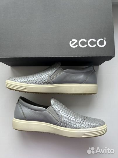 Слипоны туфли лоферы ecco 38.5-39