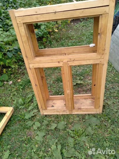 Оконный блок деревянный